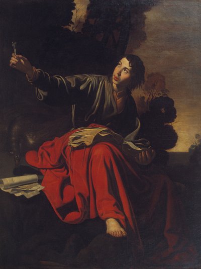 Saint John the Evangelist at Patmos by Unbekannt Unbekannt